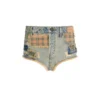 Patchwork Distressed Shorts
