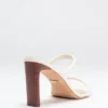 Pearl Leather Double Strap Sandal