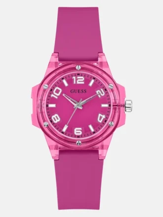 Pink Analog Silicon Watch
