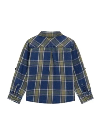 Plaid Twill Long-Sleeve Shirt (3M-7)