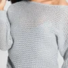 Poa Metallic Off-Shoulder Sweater