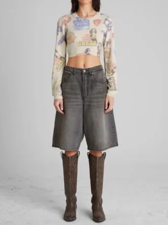 Printed Cashmere Sweater