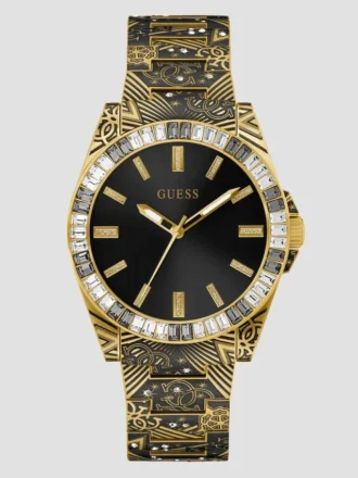 Printed Gold-Tone Analog Watch