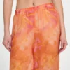 Printed Silk-Blend Chiffon Pants