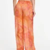 Printed Silk-Blend Chiffon Pants