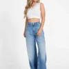 Raquel Lace-Trim Seamless Crop Top