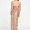 Raya Feathered Gown