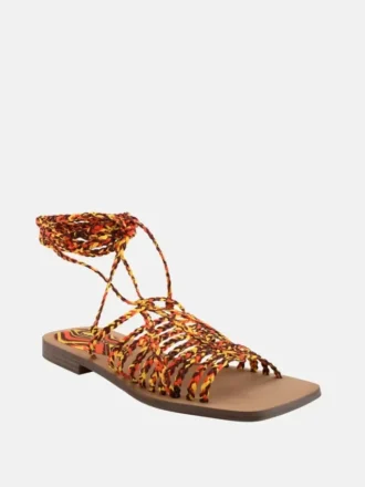 Rayana Strappy Lace-Up Sandals