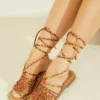Rayana Strappy Lace-Up Sandals