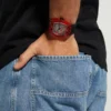 Red Chronograph Watch