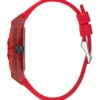 Red Plastic and Silicone Multifunction Watch