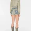 Reverse Denim Short