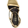 Rhinestone Chain Logo Platform Heels