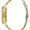 Rhinestone Gold-Tone Multifunction Watch