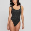 Rhinestone One-Piece Swimsuit