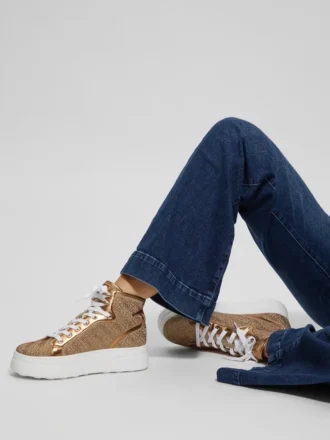 Rhinestone Quattro G High-Top Sneakers