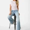 Rhinestone Quattro G Mock-Neck Tee