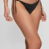 Rhinestone String Bikini Bottoms