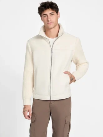 River Faux- Suede Knit Jacket