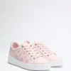 Ronii Debossed Peony Low-Top Sneakers