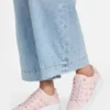 Ronii Debossed Peony Low-Top Sneakers
