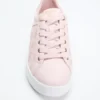 Ronii Debossed Peony Low-Top Sneakers