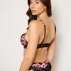 Rose Floral Push-Up Bra