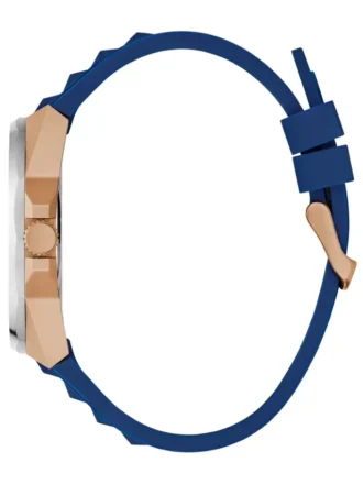 Rose Gold-Tone and Blue Multifunction Watch