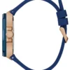 Rose Gold-Tone and Blue Multifunction Watch