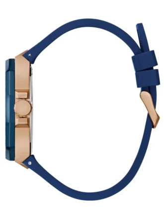 Rose Gold-Tone and Blue Multifunction Watch