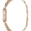 Rose Gold-Tone and Rhinestone Analog Watch