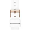 Rose Gold-Tone and White Analog Watch