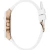 Rose Gold-Tone and White Multifunction Watch