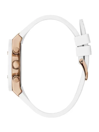 Rose Gold-Tone and White Multifunction Watch