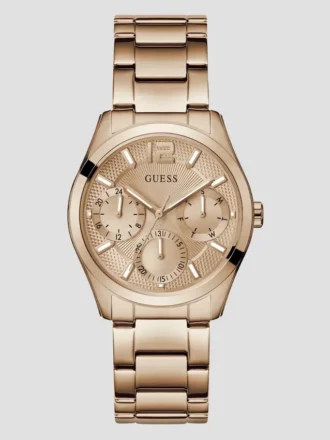 Rose Gold-Tone Multifunction Watch