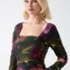 Sandy Printed Gathered Top