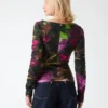 Sandy Printed Gathered Top
