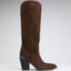 Sashan Suede Knee-High Boots