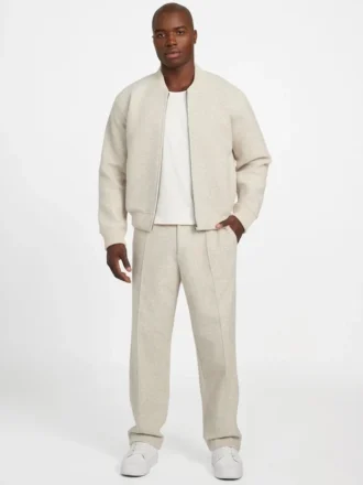Scuba Wool-Blend Chino Melange Pants