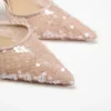 Sequin Ankle Strap Pump