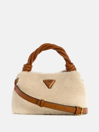Shaida Shearling Top-Handle Crossbody