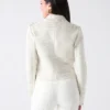 Shayna Drape Leather Jacket