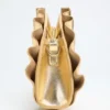 Shelly Metallic Leather Clutch