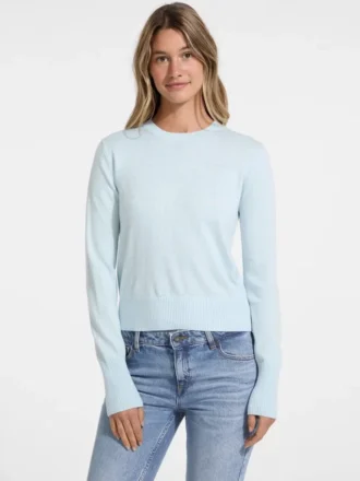 Silk and Wool-Blend Crew Logo Sweater