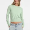 Silk and Wool-Blend Crew Logo Sweater