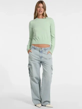 Silk and Wool-Blend Crew Logo Sweater