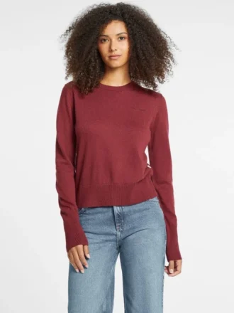 Silk and Wool-Blend Crew Logo Sweater
