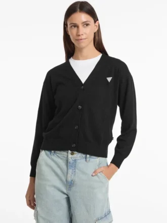 Silk and Wool-Blend Mini Triangle Cardigan