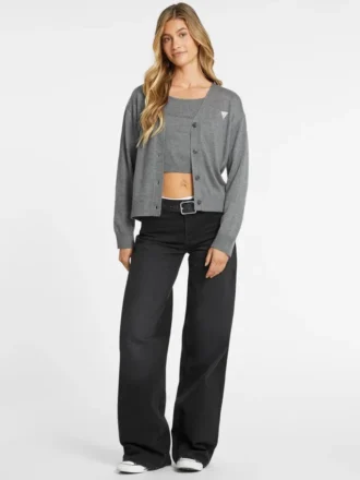 Silk and Wool-Blend Mini Triangle Cardigan