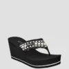 Silus Pearl Wedge Sandals
